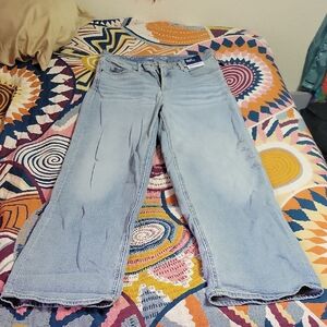 Old Navy Blue Flare Wide Leg Jeans